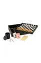 čierna Šachy J-Line Box Card and Chess Unisex