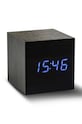 Gingko Design zegar stołowy Cube Click Clock czarny GK08B10
