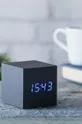 Настільний годинник Gingko Design Cube Click Clock чорний