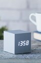 Gingko Design zegar stołowy Cube Click Clock GK08W6 szary AA00