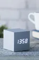 Επιτραπέζιο ρολόι Gingko Design Cube Click Clock γκρί