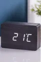 Stoječa ura Gingko Design Brick Black Click Clock MDF