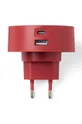czerwony Lexon ładowarka sieciowa Poweron 30W USB-C/USB-A