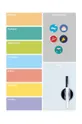 multicolor Balvi tablica magnetyczna na lodówkę Week Planner Unisex