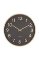 чорний Настінний годинник Karlsson Pure Wood Unisex