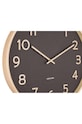 Salon i sypialnia Karlsson zegar ścienny Pure Wood KA5852BK czarny