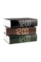 Stolní hodiny Karlsson Book LED KA5861GR