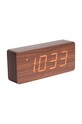 Budík Karlsson Clock Tube hnedá KA5654DW