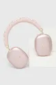 roza Brezžične slušalke Guess Bluetooth Gcube Metallic Script Logo Unisex