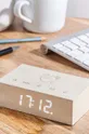 λευκό Επιτραπέζιο ρολόι Gingko Design Flip Click Clock