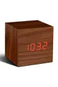 béžová Stolové hodiny Gingko Design Cube Click Clock Unisex