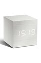 Gingko Design ceas de masă Cube Click Clock alb GK08W13