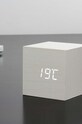 Living și dormitor Gingko Design ceas de masă Cube Click Clock GK08W13 alb