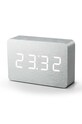 Настільний годинник Gingko Design Brick Click Clock сірий GK15W6