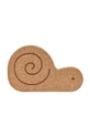 brązowy OYOY stołek Cork Sally Snail Unisex