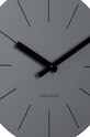 Obývacia izba a spálňa Nástenné hodiny Karlsson Arlo KA5967GY sivá
