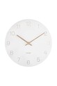 Nástenné hodiny Karlsson Charm biela KA5788WH
