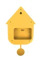 κίτρινο Ρολόι τοίχου Karlsson Modern Cuckoo