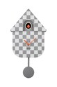Zidni sat Karlsson Modern Cuckoo siva KA5968GY