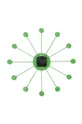 зелёный Настенные часы Karlsson Funky Spider