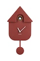 Nástenné hodiny Karlsson Modern Cuckoo červená KA5768RD