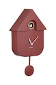 Nástenné hodiny Karlsson Modern Cuckoo KA5768RD červená AA00