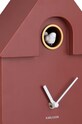 Salon i sypialnia Karlsson zegar ścienny Modern Cuckoo KA5768RD czerwony