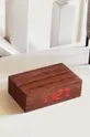 brązowy Gingko Design zegar stołowy Flip Click Clock Unisex