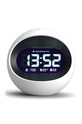 Budilka Newgate Centre Of The Earth Alarm Clock siva KB1020LCD.COTE2