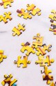 Puzzle Lego Minifigure Faces 1000 dílků žlutá 60193.LEGO