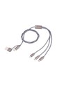 TROIKA cablu de incarcare Dreizack 3 w 1 multicolor TRCBL30.GY