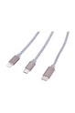 TROIKA cablu de incarcare Dreizack 3 w 1 TRCBL30.GY multicolor AA00