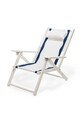 Lifestyle Business & Pleasure Co. leżak składany z poduszką Tommy Chair BPC.TW.RIV.WHT multicolor