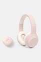 Guess zestaw słuchawki bezprzewodowe nauszne i douszne różowy GUOBPV21J14BCELP