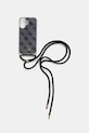 Guess custodia per telefono iPhone 16 custodia per telefono nero GUHCP16SHC4SEK
