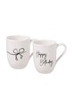 Комплект чаши Villeroy & Boch Statement Happy Birthday 290 ml (2 броя) бял 10.1621.8406