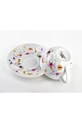 Affek Design set de cești și farfurioare pentru 2 persoane. Joy 245ml HTTC5724.PROM alb AA00