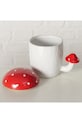 Boltze kubek z pokrywką Funghi 430 ml 2060537 biały AA00