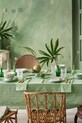 Kuchnia i bar Pip Studio zestaw filiżanek ze spodkami dla 2 os. Lily&Lotus 280 ml 51004204 zielony