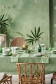 Bucătărie și bar Pip Studio set de cești și farfurioare pentru 2 persoane. Lily&Lotus 280 ml 51004204 verde