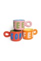 Konyha és bár Helio Ferretti bögre Red Coffiee 122607 többszínű