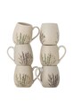 Bloomingville set căni Bea 400 ml 6-pack bej 82061547