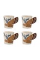 Набор кружек Bloomingville Hezha 260 ml 4 шт мультиколор 82061554