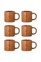 Sada hrnků Bloomingville Ninka 250 ml 6-pack oranžová 82061583