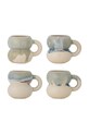 Bloomingville zestaw kubków Luna 9 x 10 cm 4-pack beżowy 82062967