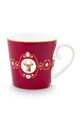 Pip Studio kubek Love Birds Medallion 300 ml czerwony 51002525