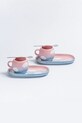 Komplet skodelic s podstavki Egg Back Home 2-pack 1759.2EM2MT.GB.MT pisana