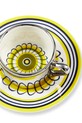 Kuchnia i bar Pols Potten zestaw filiżanek ze spodkami dla 2 os. floral 90 ml 4 elementy 230.400.679 multicolor