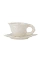 Чашечка с блюдцем Bloomingville Shellie 150 ml белый 82072685