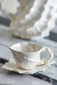 Чашечка с блюдцем Bloomingville Shellie 150 ml белый 82072685